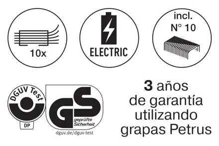 Grapadora eléctrica WOW E-310 Contactless de Petrus
